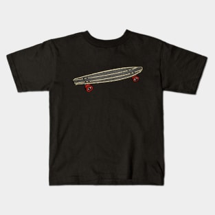 Skateboarding T-Shirt and Apparel Longboard Skateboard Kids T-Shirt